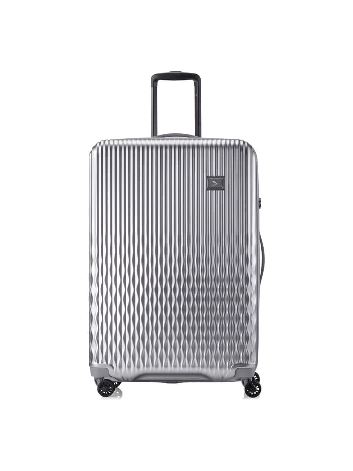 Flow 4 Rollen Trolley L 75 cm mit Dehnfalte silver