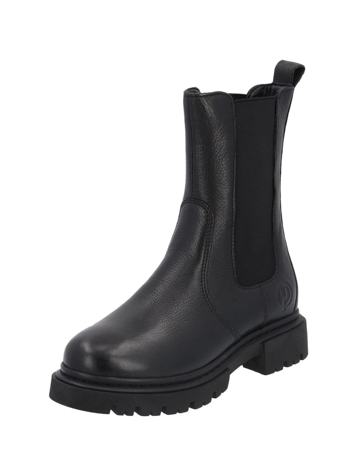 Chelsea Boots Ustica in Schwarz/Schwarz