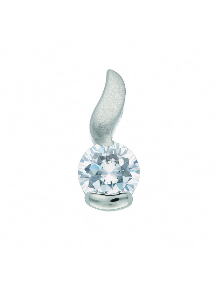 925 Silber Anhänger mit Zirkonia in silber