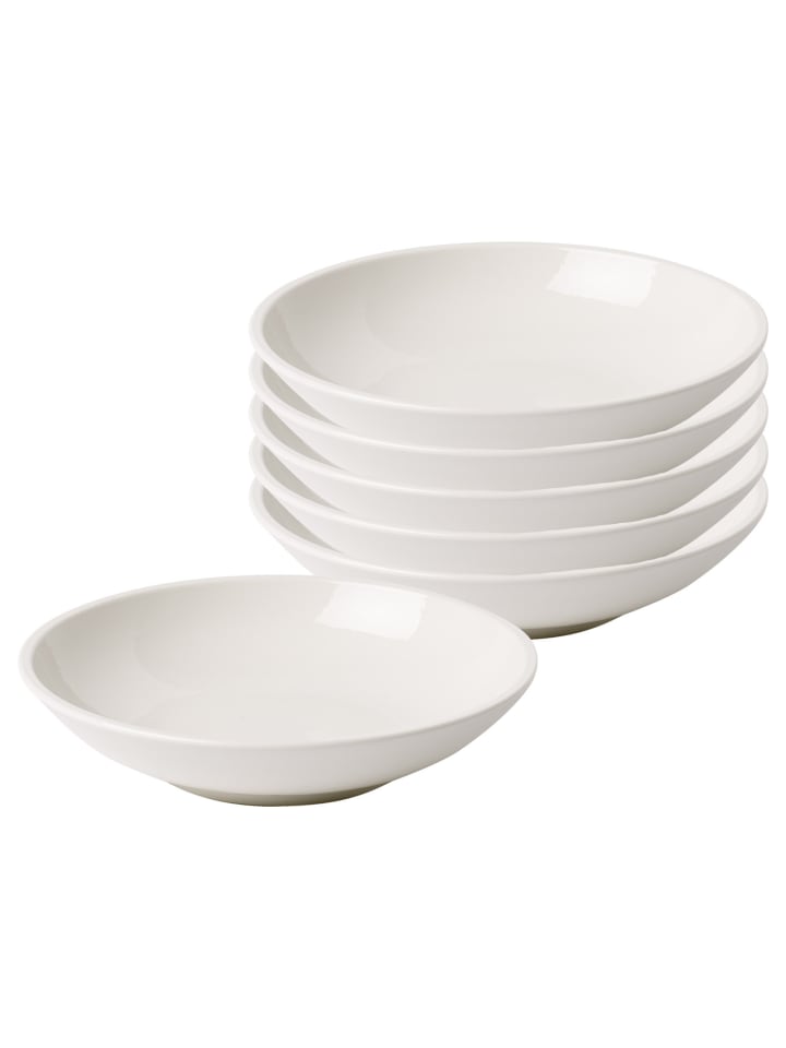 6er Set Pastaschalen Artesano Original in Weiß ø 23,6 cm