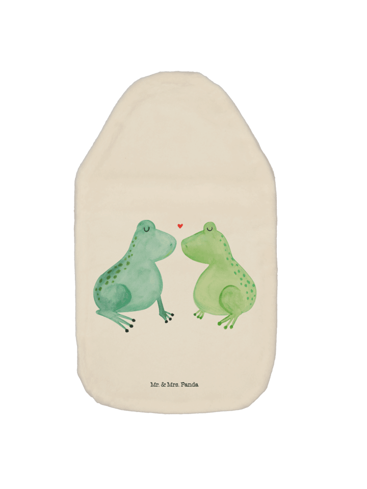 Wärmflasche Frosch Liebe ohne Spruch in Weiß