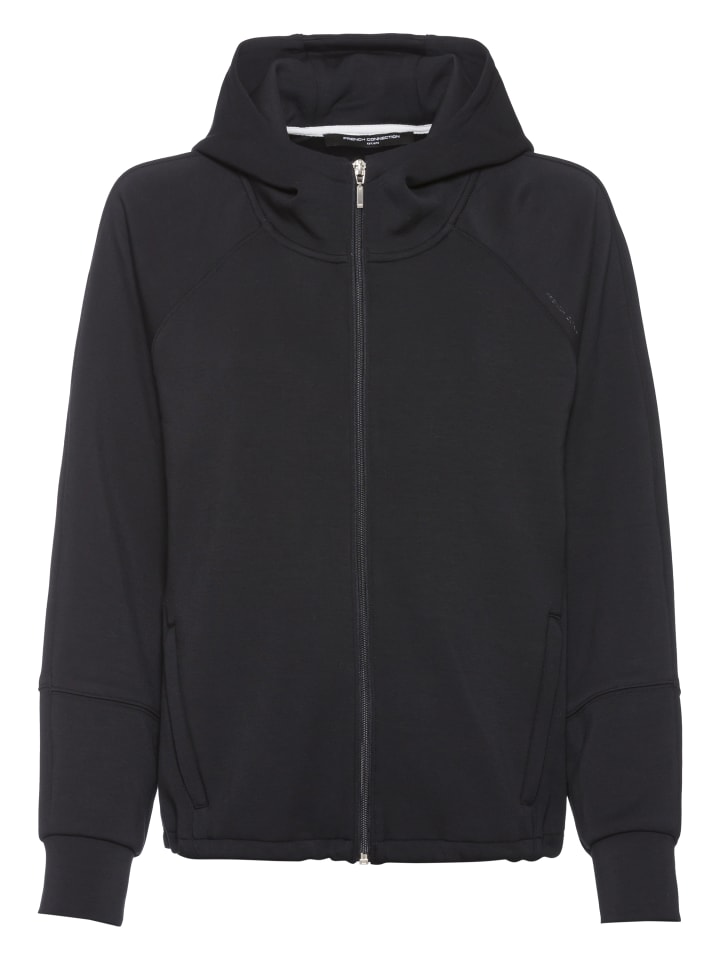 Sweatjacke in schwarz