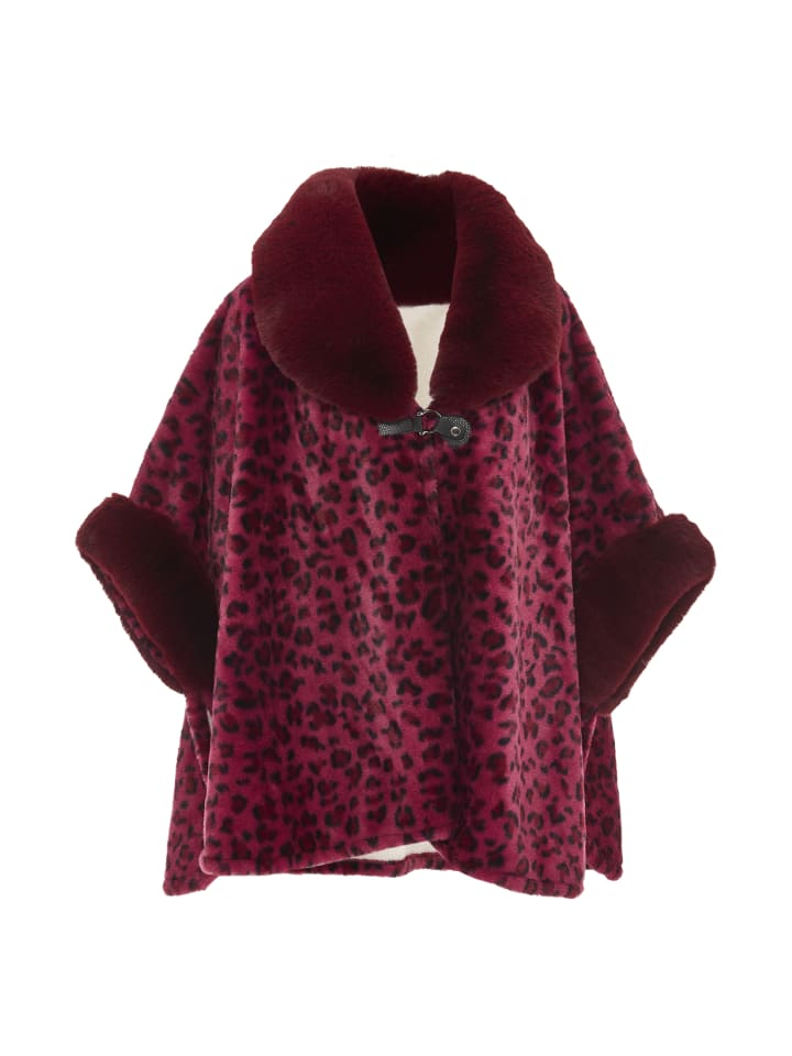 Damen Poncho in Lila