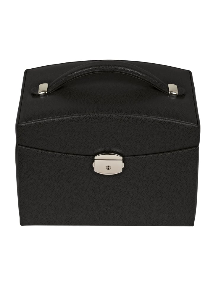 Beluga Schmuckkasten Leder 21.5 cm schwarz