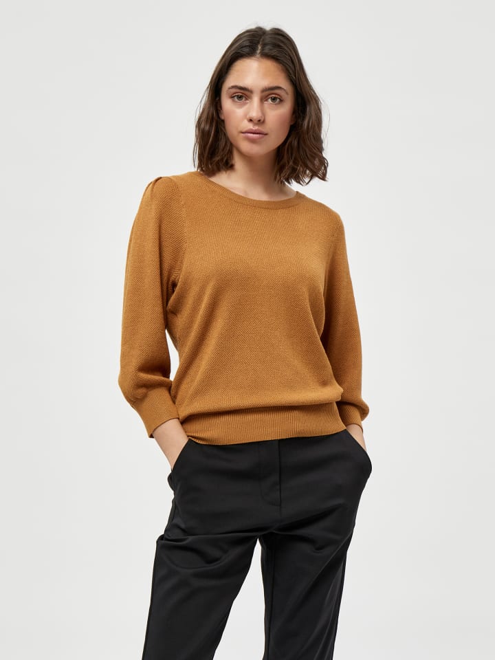 Pullover in Bone Brown