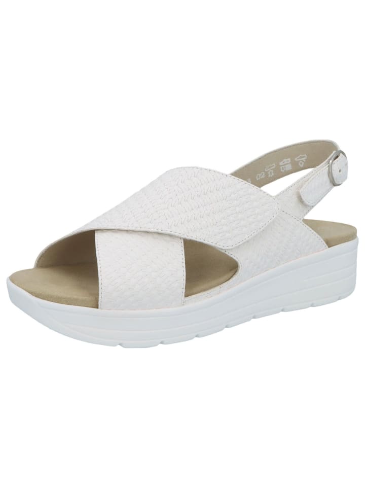 Sandale Greta-Weite G in weiss