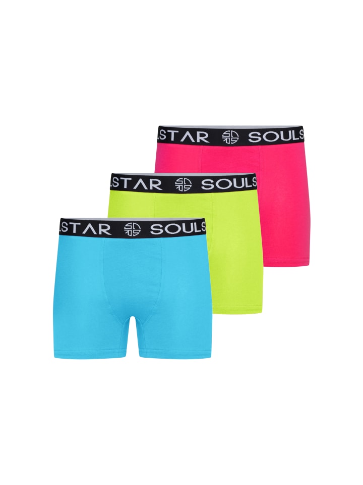 Boxershorts - MUBOXER3 in Turq_Pink_Lime
