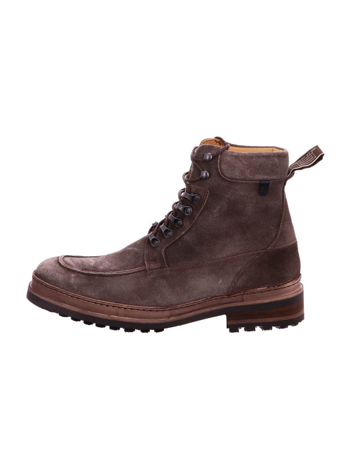 Schnürstiefeletten in Braun