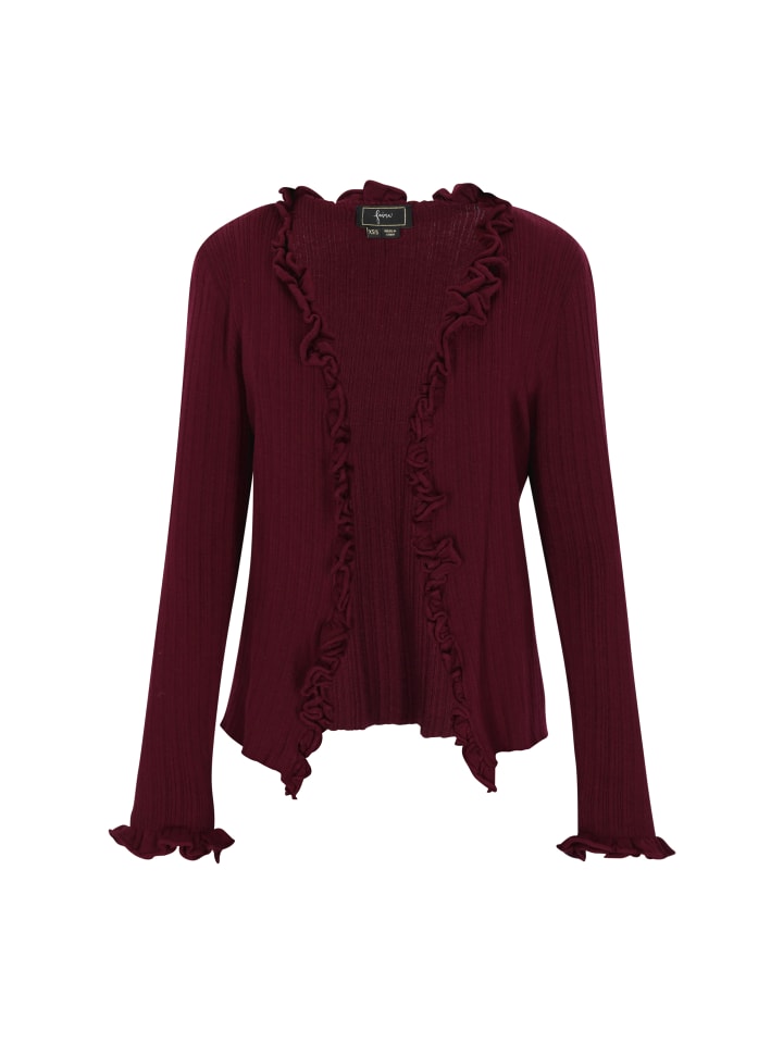 Women Cardigan in burgundy