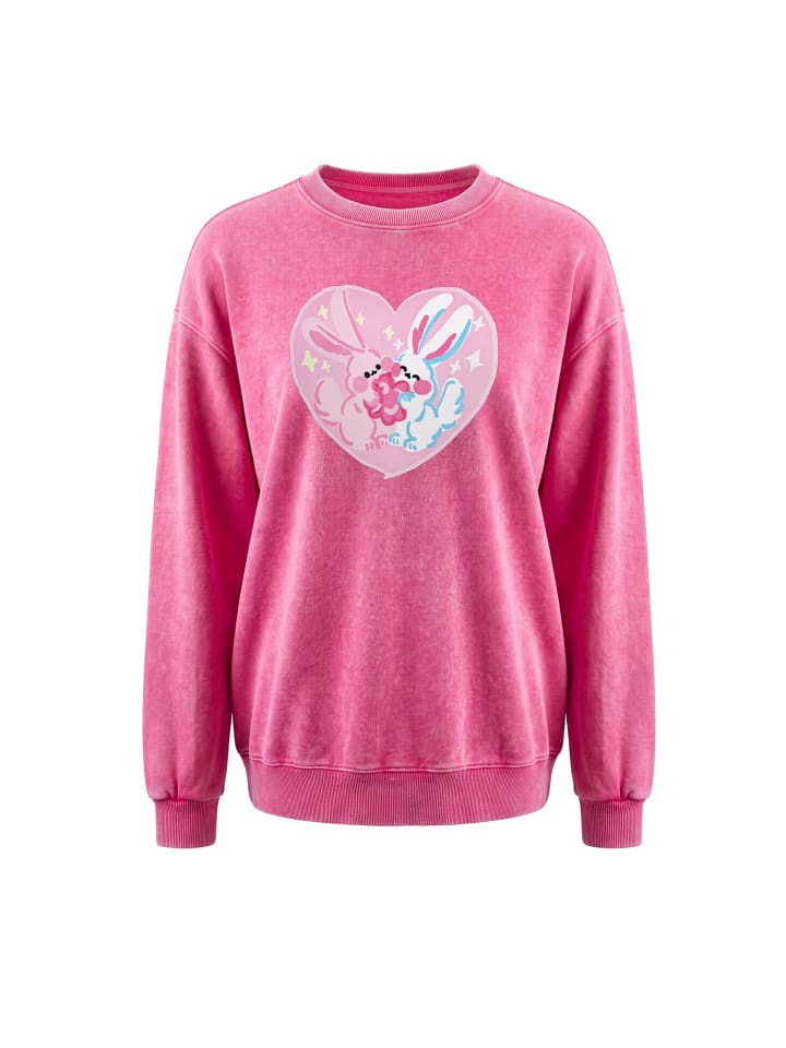 Women Sweatshirt in Fuchsia