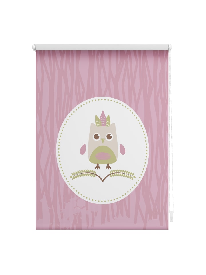 Seitenzugrollo in Rosa
