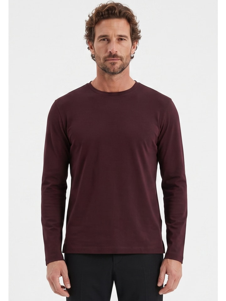 Longsleeve "MOR22803" in Dark Wine