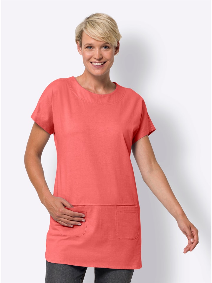 Longshirt in koralle