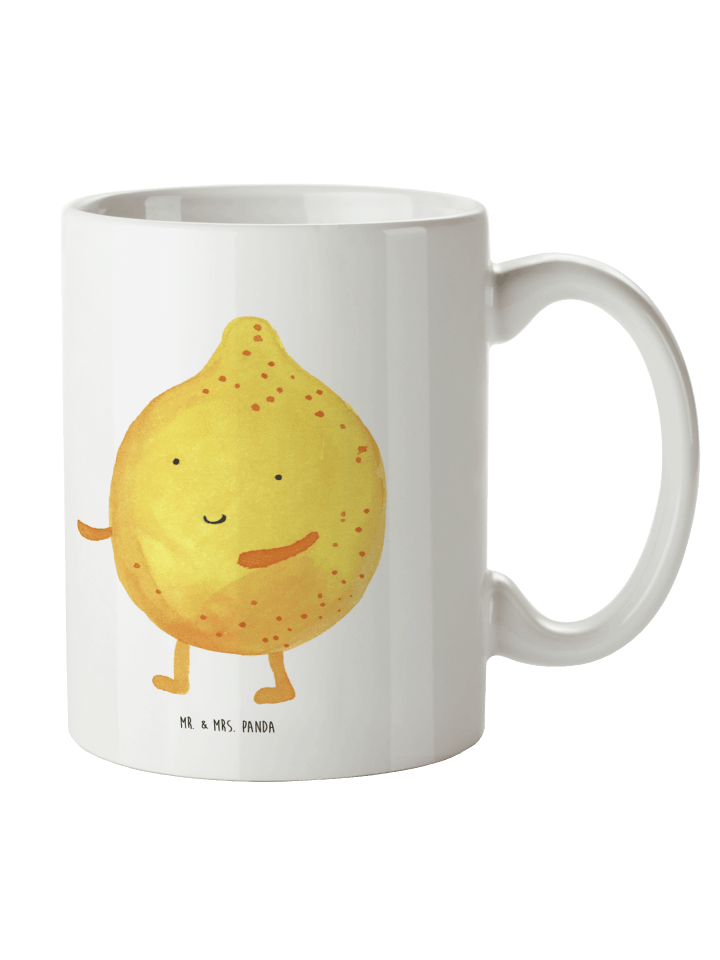 Kaffeetasse Beste Freunde Zitrone ohne Spruch in Weiß