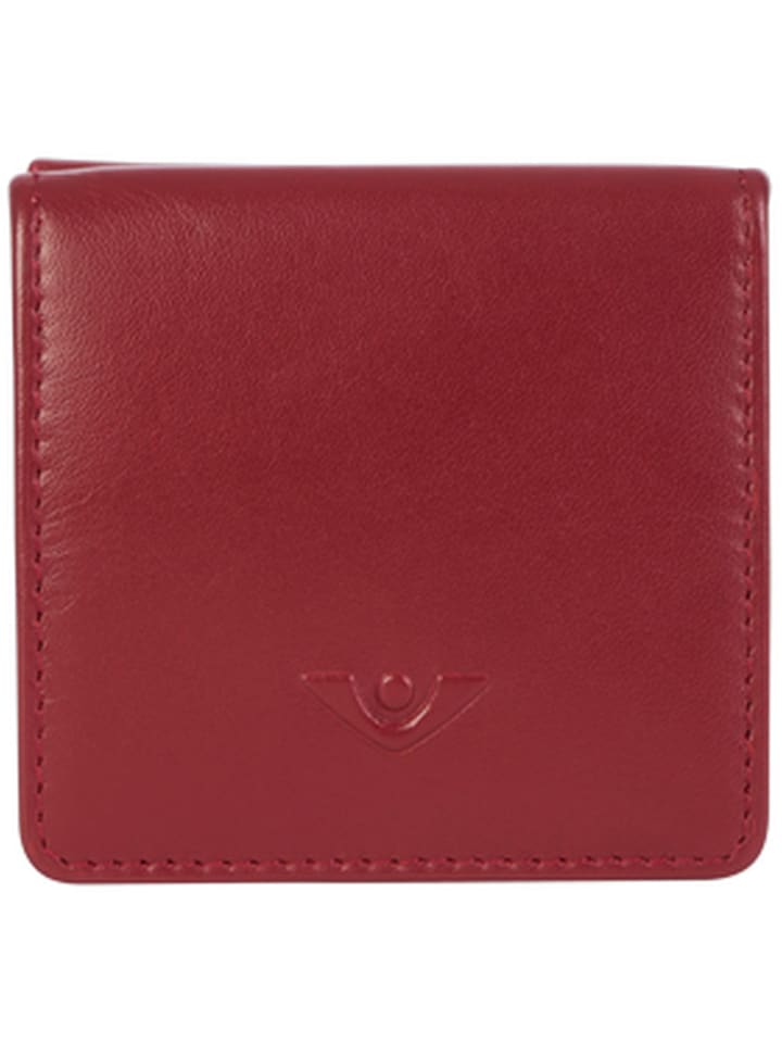Soft Fanni Geldbörse Leder 8 cm granat