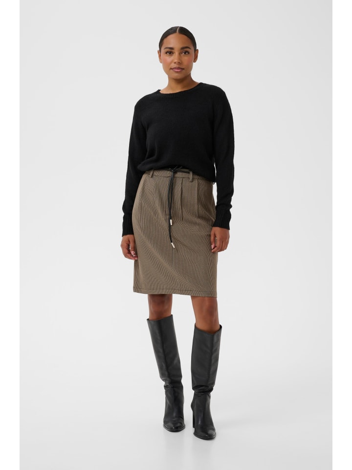 Rock KAelyah Loose fit in Beige / Black Petit Houndstoot