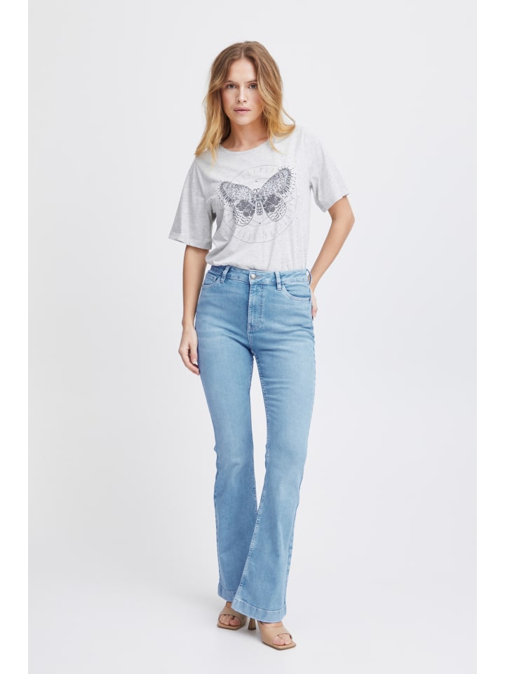 Jeans PZBECCA Bootcut in Light Blue Denim