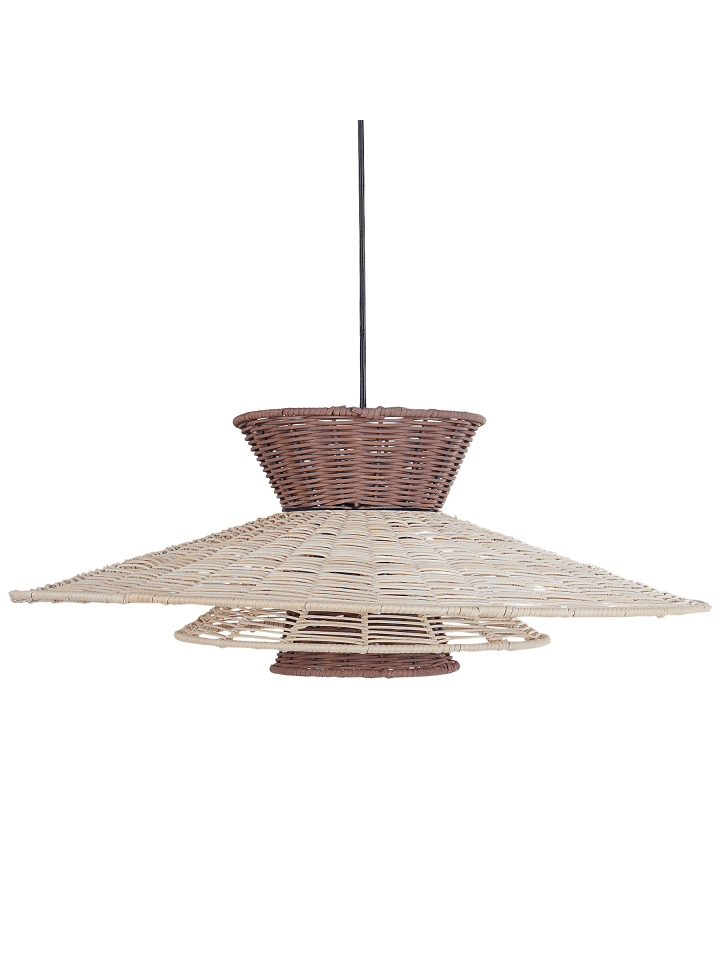 Pendelleuchten KABOMPO in Braun/Beige - (W) 60 x (H) 100 x (L) 60 cm