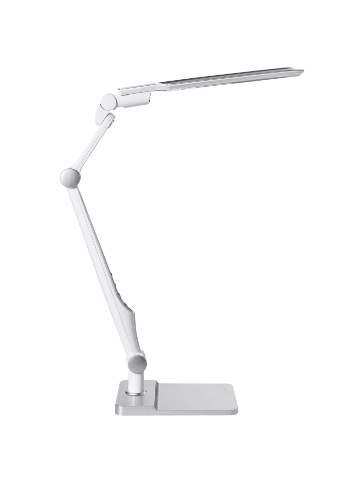 Büroleuchten PEGASI in Silber/Weiß - (W) 16 x (H) 56 x (L) 34 cm