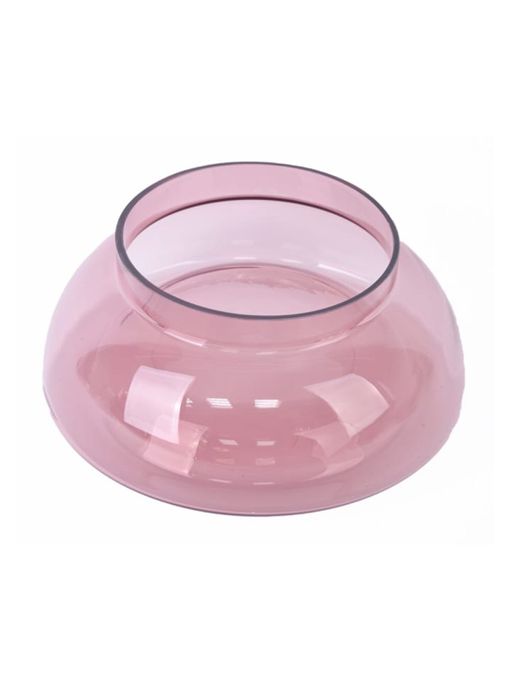 Glasschale 32 cm in Beere – Dekovase für stilvolle Wohnakzente in Beere