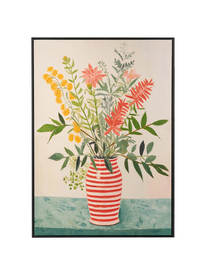 Wandbild mit Rahmen WEXFORD in Bunt - (W) 72 x (H) 103 x (L) 4 cm Vertikal