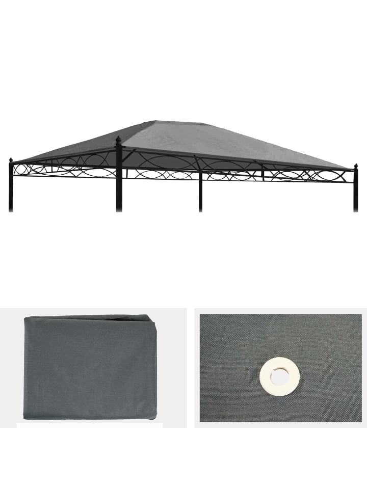 Ersatzbezug für Dach Pergola Calpe, Grau