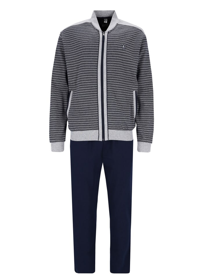 Homewear Anzug Klima Komfort in Marine