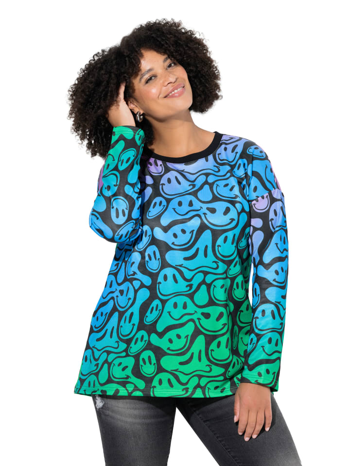 Sweatshirt in schwarz