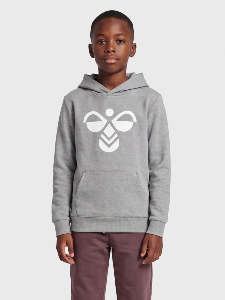 Kapuzenpullover Hmlcuatro Kinder in MEDIUM MELANGE