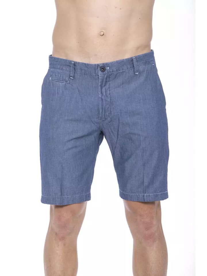 Blau Baumwolle Shorts
