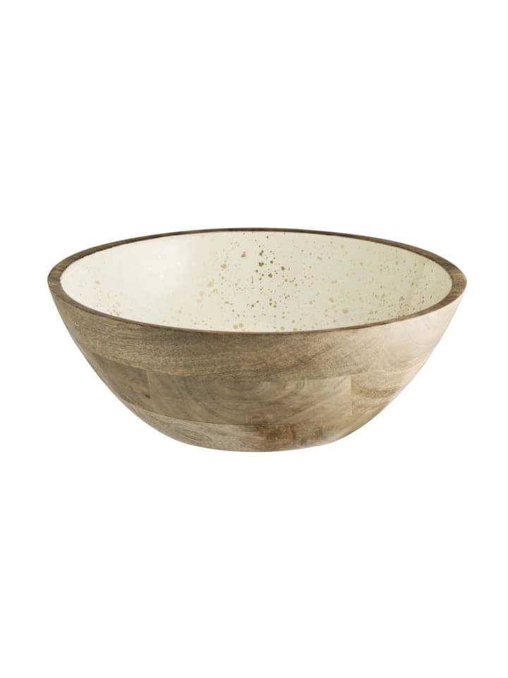 Schale MANGO in beige - Ø 30 cm, H: 10,5 cm 3 Liter