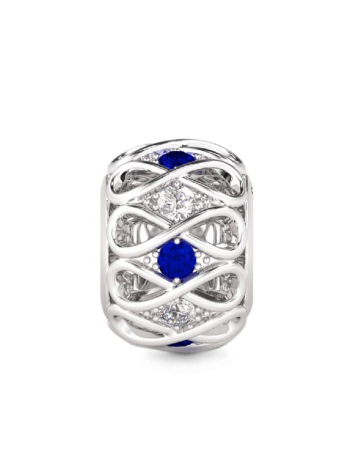 Sterling Silber Infinity Charm Zirkonia
