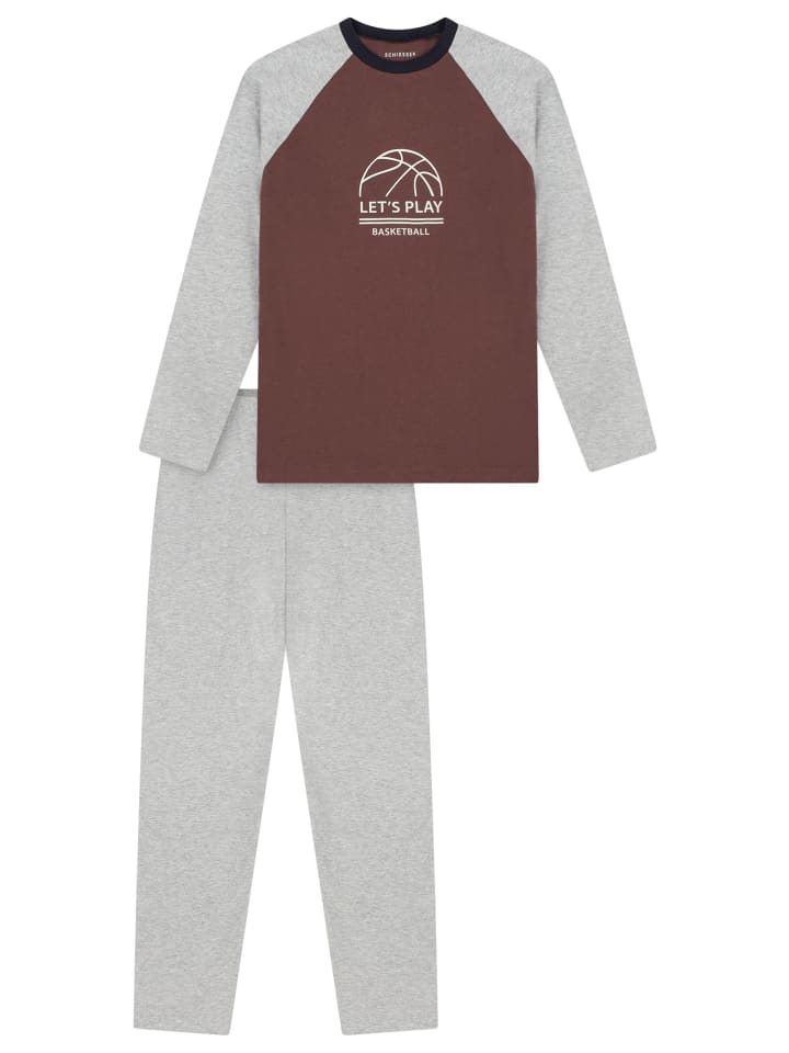 Schlafanzug Comfort Cotton in Kakao