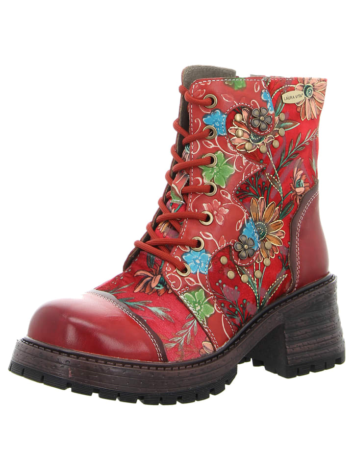 Stiefelette in rot