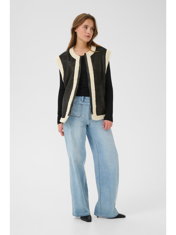 Weste KApernille Loose fit in Black Deep