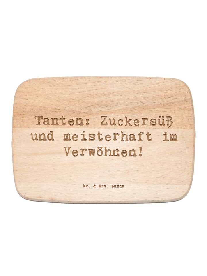 Holz Küchenbrett Spruch Tante Zuckersüß mit Spruch in Transparent