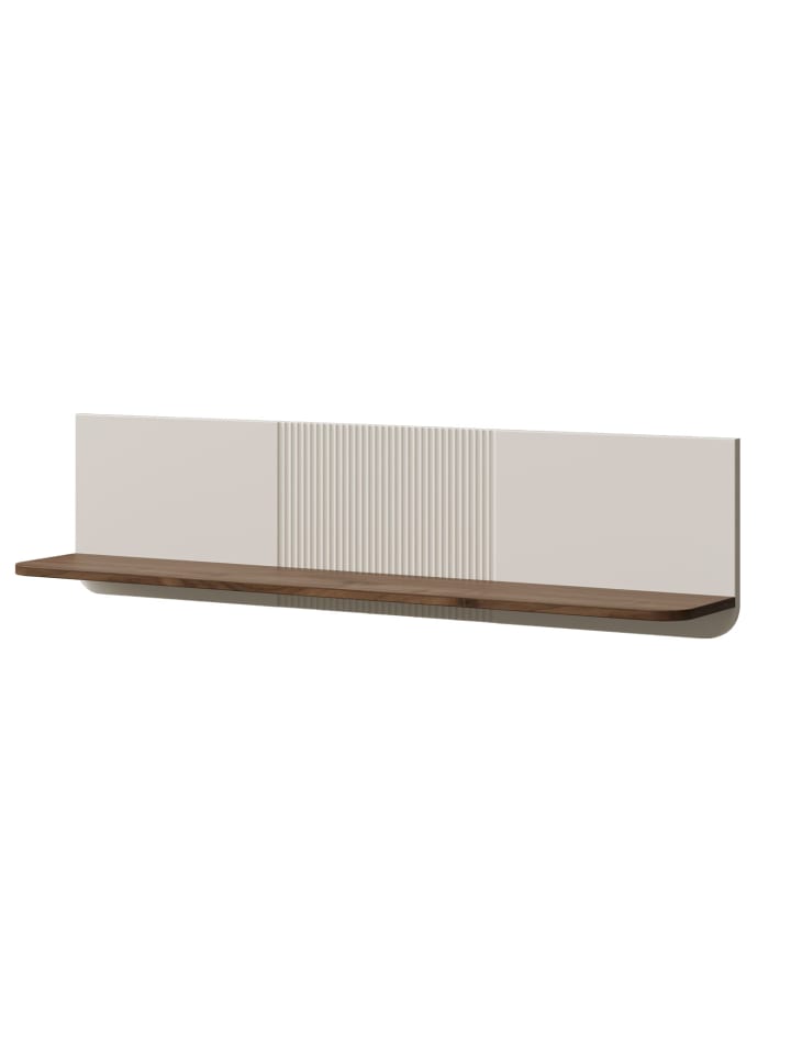 Wandregal Marly Kaschmir / Walnuss 120 / 22 / 30 cm