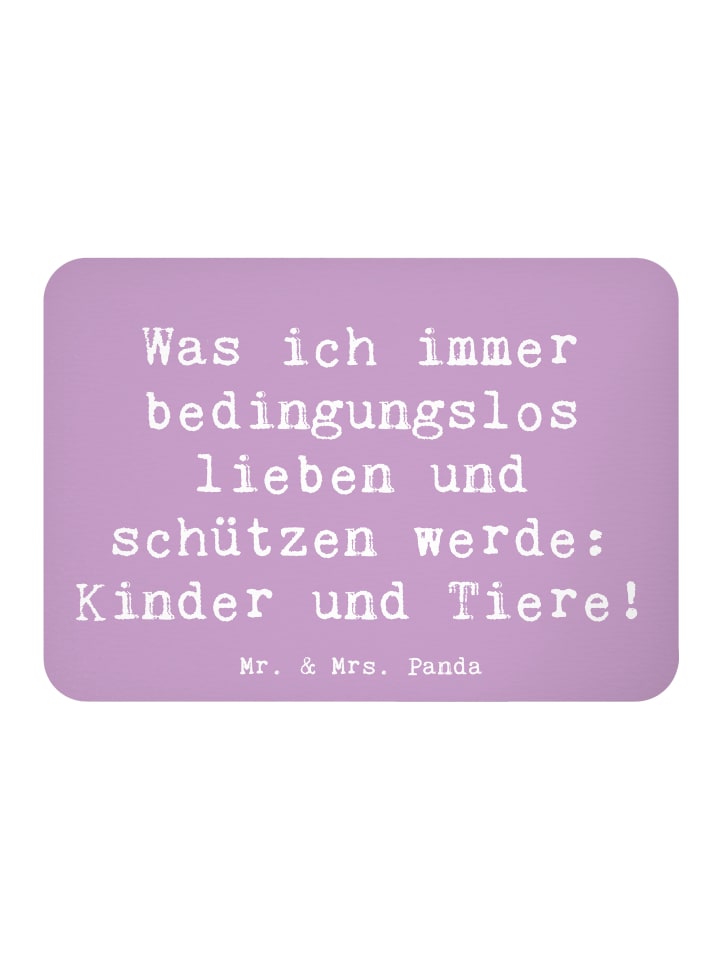 Magnet Spruch Schutz für Kinder mit Spruch in Lavendeltraum