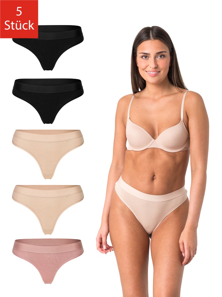 5er Pack Tanga in Mix