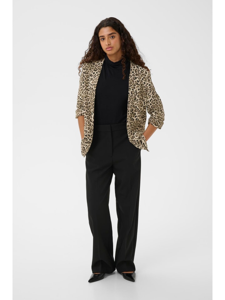 Blazer SLShirley Casual fit in Brown Leopard Print