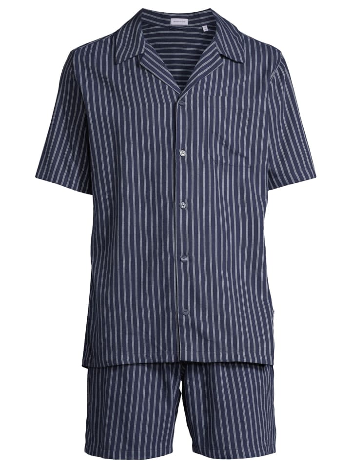 Schlafanzug Classic Twill in Navy