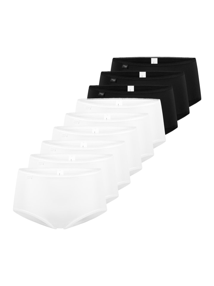 Midi Slip 24/7 Microfibre in Weiß / schwarz
