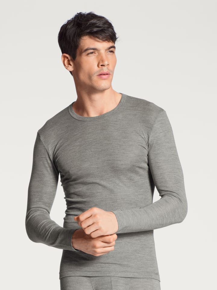 Shirt in platin melé