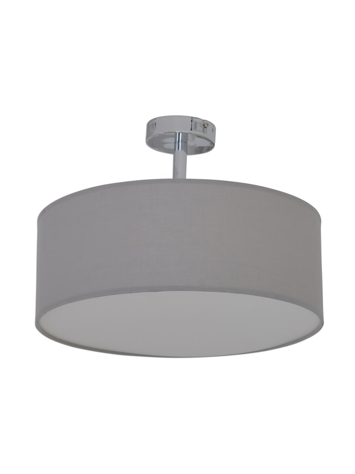 Deckenleuchte "NEW YORK" in grau - (L)40 cm x (B)40 cm x (H)24 cm