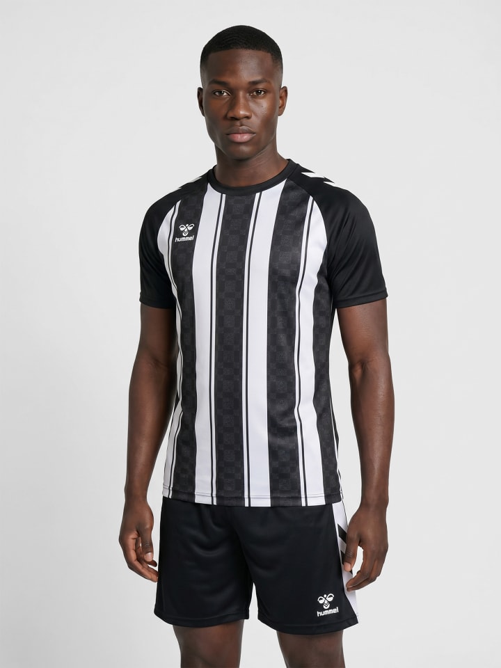T-Shirt Raglanärmel Hmlmatch Erwachsene in BLACK/WHITE