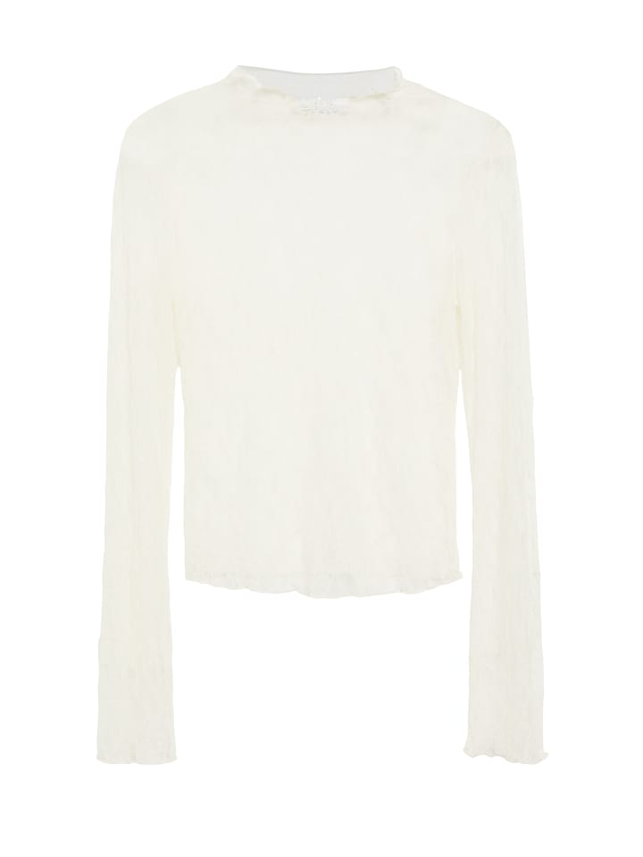 Langarmshirt in ecru