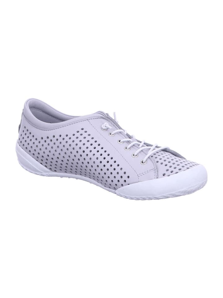 Schnürschuhe in seidengrau