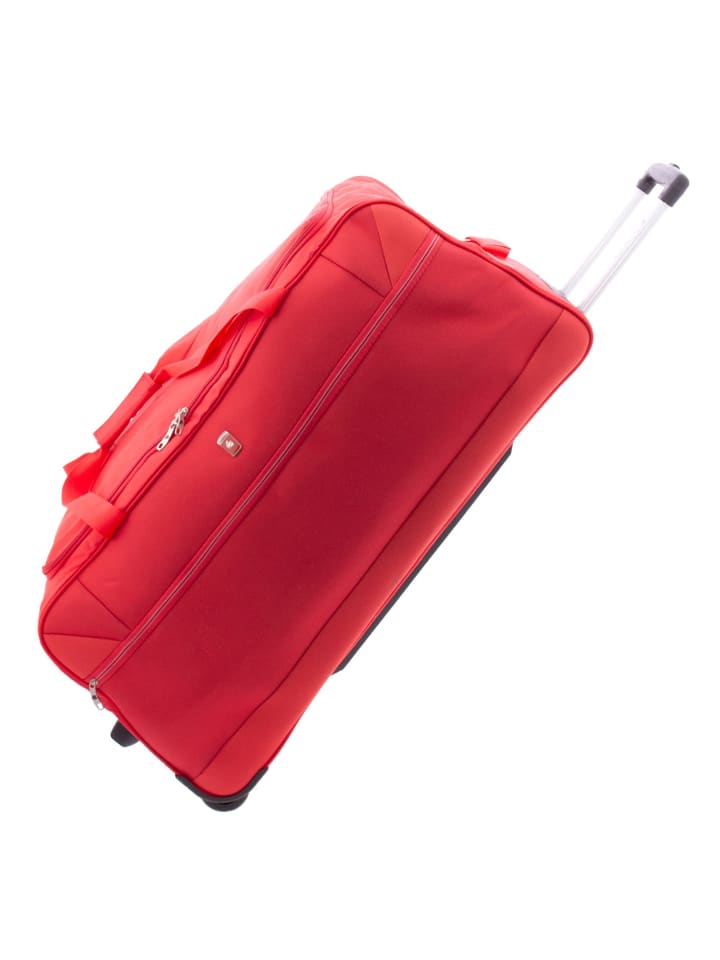 2100 2 Rollen Reisetasche 80 cm red