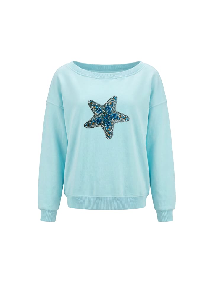 Women Sweatshirt in Aqua