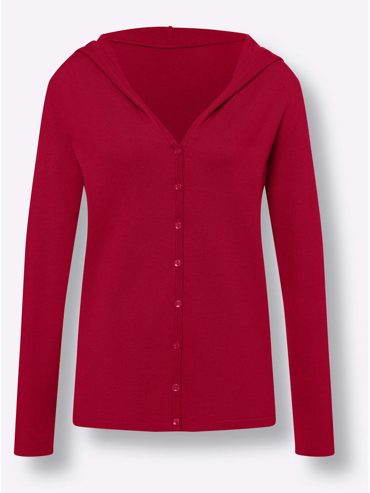 Cardigan in rot